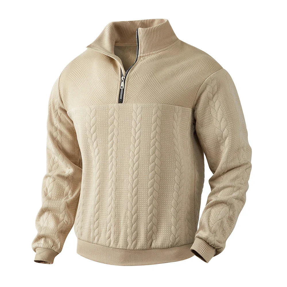 Henrik | Premium sweatshirt med kvart lynlås