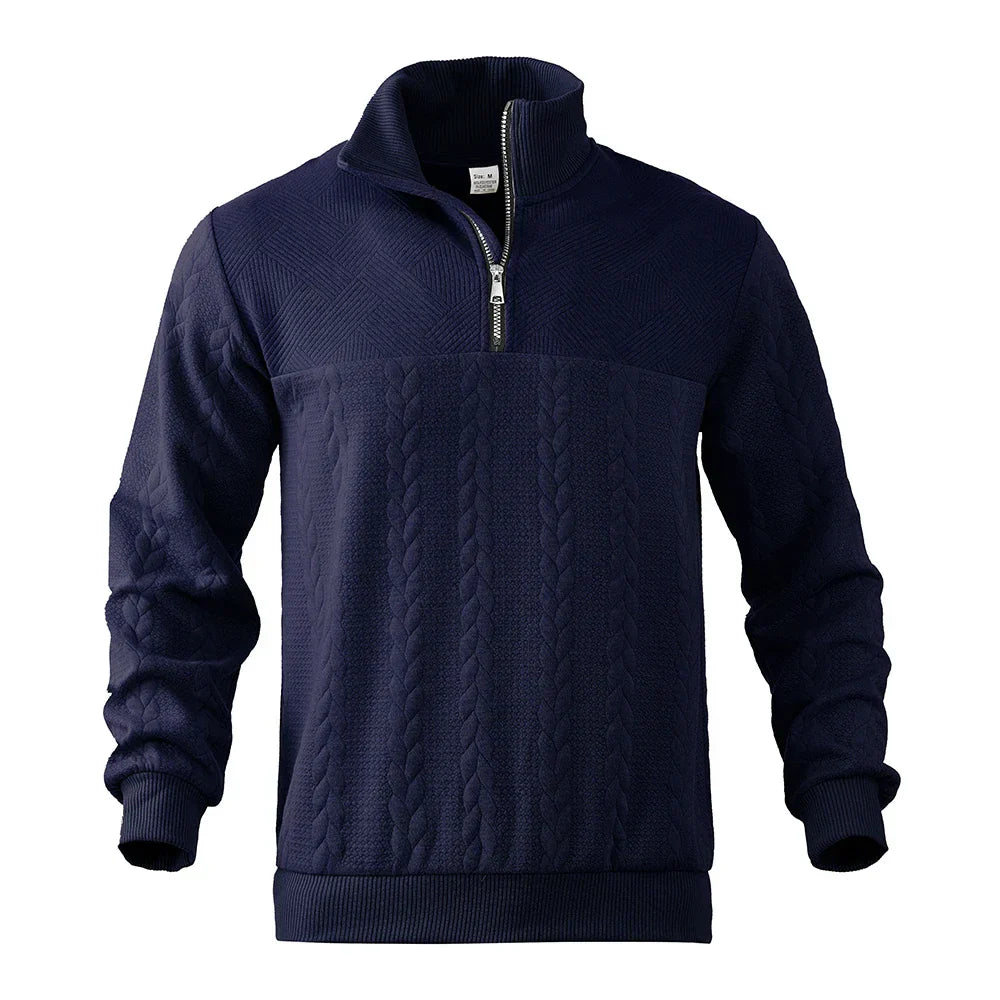 Henrik | Premium sweatshirt med kvart lynlås